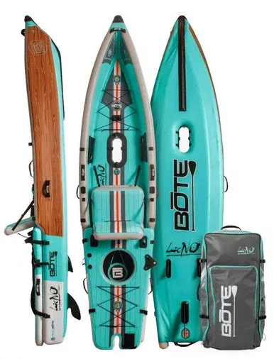 BOTE LONO Aeroinflatable Kayak – 12ft 6in – Classic Teak
