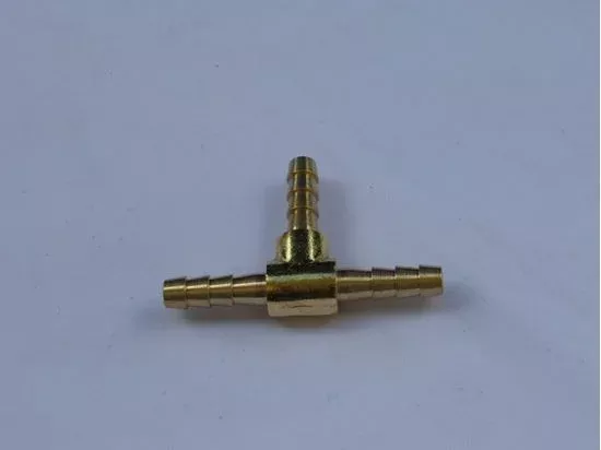 BRASS BARB/BARB/BARB ‘T’ 3/16′(5MM)