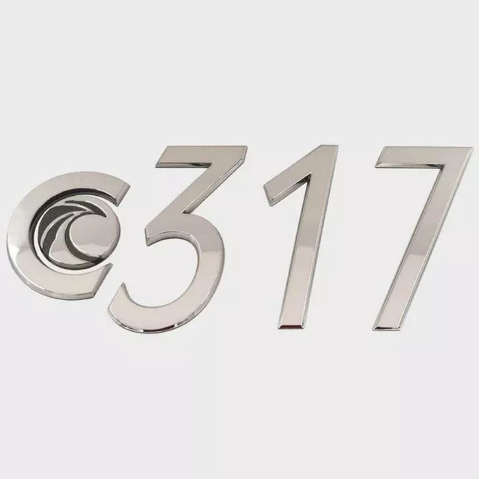 Bryant Boat Raised Model Decal U37966-01 | Emblem 317 Chromax Silver