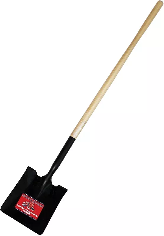 BULLY Tools 52525 Shovel, Square Point, 60 in OAL, 9 in W Blade, 14 ga