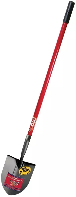 BULLY Tools 82515 Shovel, 9 in W Blade, 14 ga Gauge, Steel Blade, Fibe