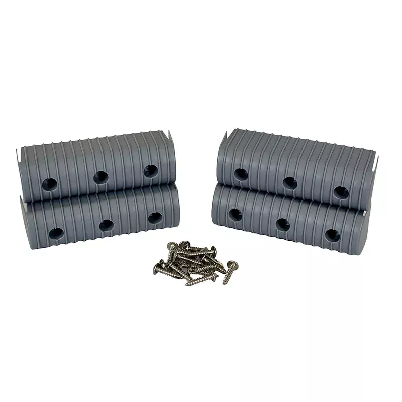 Caliber BunkWrap End Cap 2×6 Grey Accessory Kit wStainless Steel Hardware 4Pack 23053