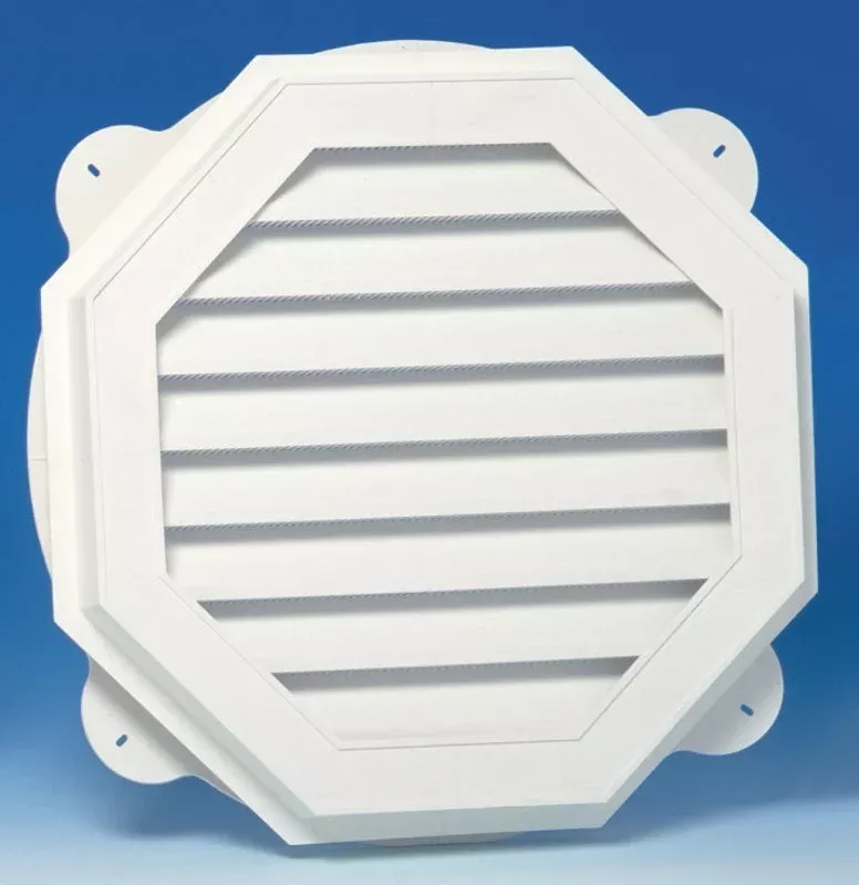 Canplas 626060-00 Gable Vent, 21-7/8 in L, 21-7/8 in W, Polypropylene,