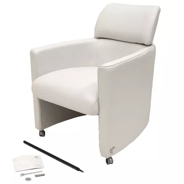 Carver Boat Sofa Lounge Chair 8725023 | White (Incomplete / Discolor)