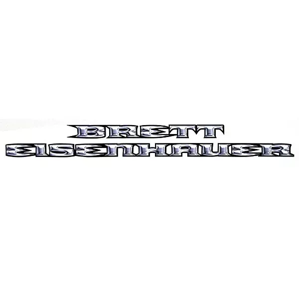Centurion Boat Decal Sticker | Brett Eisenhaur Faux Chrome
