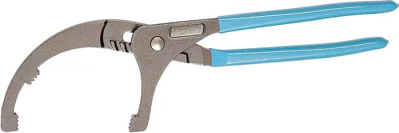 Channellock 212 Oil Filter Plier, 12 in OAL, 4-1/4 in Jaw Opening, Blu