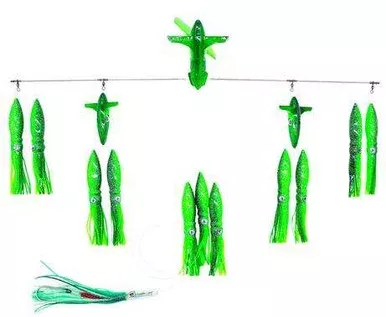 ChatterLures The Wingman 36in Directional Spreader Bar – Green