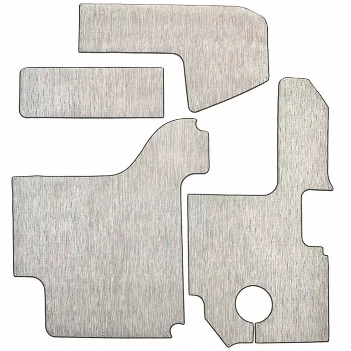 Cobalt Boat Snap-In Deck Mats 406784 | Lt Gray Woven Vinyl (Set of 4)