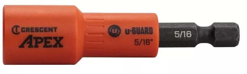 Crescent APEX u-GUARD CAUGN2DHX20 Covered Magnetic Nutsetter, 5/16 in