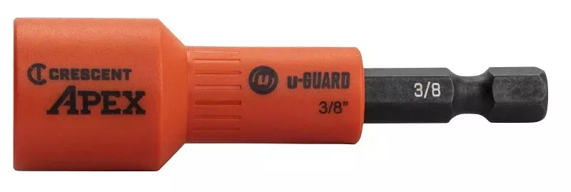 Crescent APEX u-GUARD CAUGN2DHX24 Covered Magnetic Nutsetter, 3/8 in D