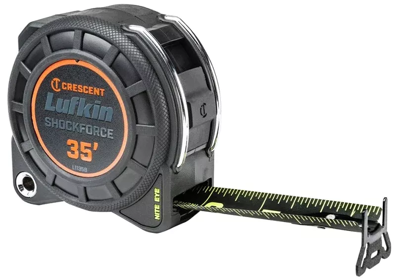 Crescent Lufkin Shockforce Nite Eye Series L1135B Dual-Sided Tape Meas