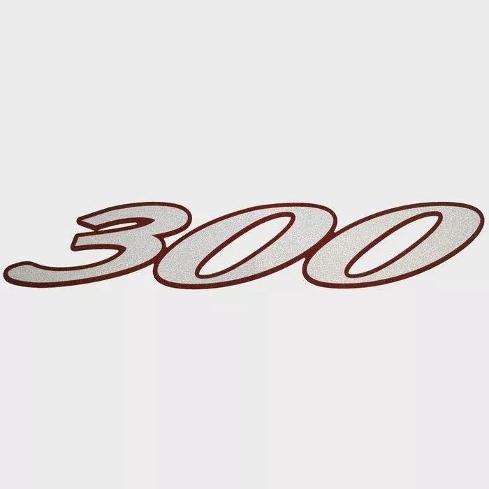 Cruisers Boat Model Decal Sticker V1969300 | 300 Express Silver Red