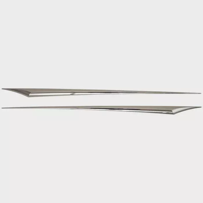 Cruisers Boat Raised Hull Spear Decals | Silver Stickers (2 PC)