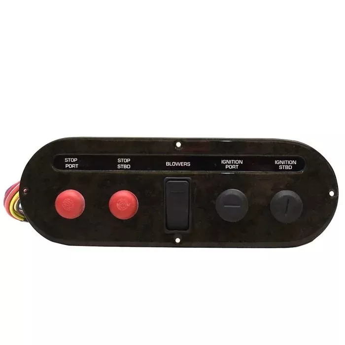 Cruisers Yachts Boat Ignition Switch Panel 85225896 | Dual Woodgrain