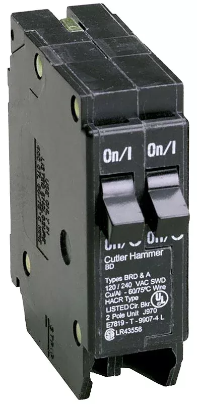 Cutler-Hammer BD1515 Circuit Breaker with Rejection Tab, Duplex, 15 A,