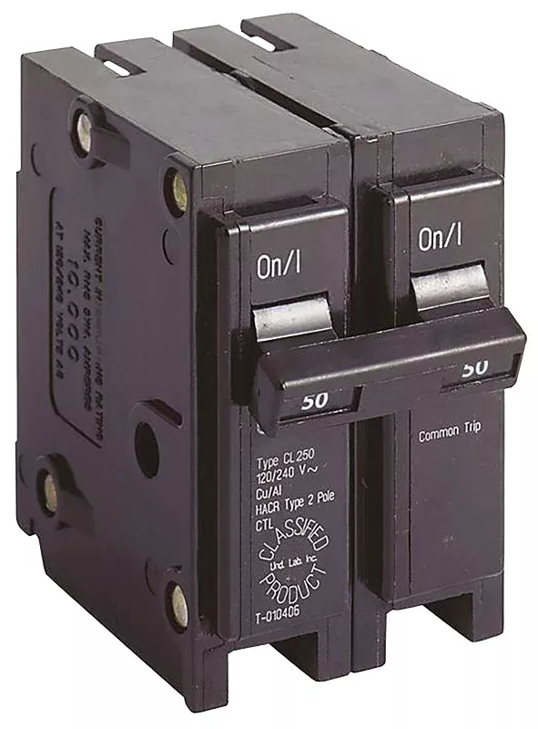 Cutler-Hammer CL250 Circuit Breaker, Type CL, 50 A, 2-Pole, 120/240 V,