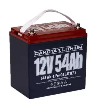 Dakota Lithium 12V 54Ah Deep Cycle LIFEPO4 Battery