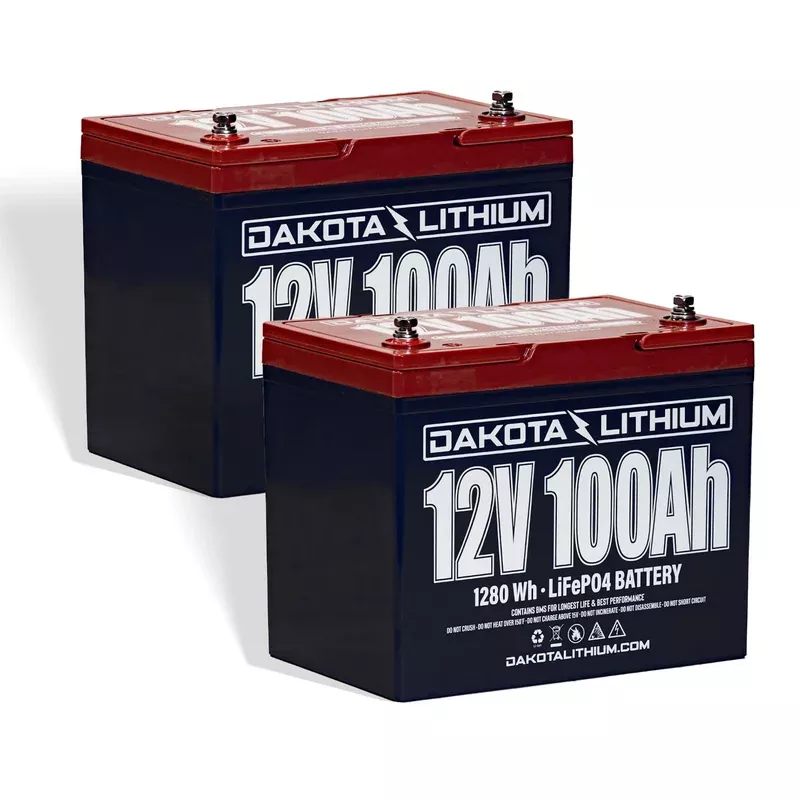 Dakota Lithium 24V 100Ah Deep Cycle LiFePO4 Trolling Motor Battery Set
