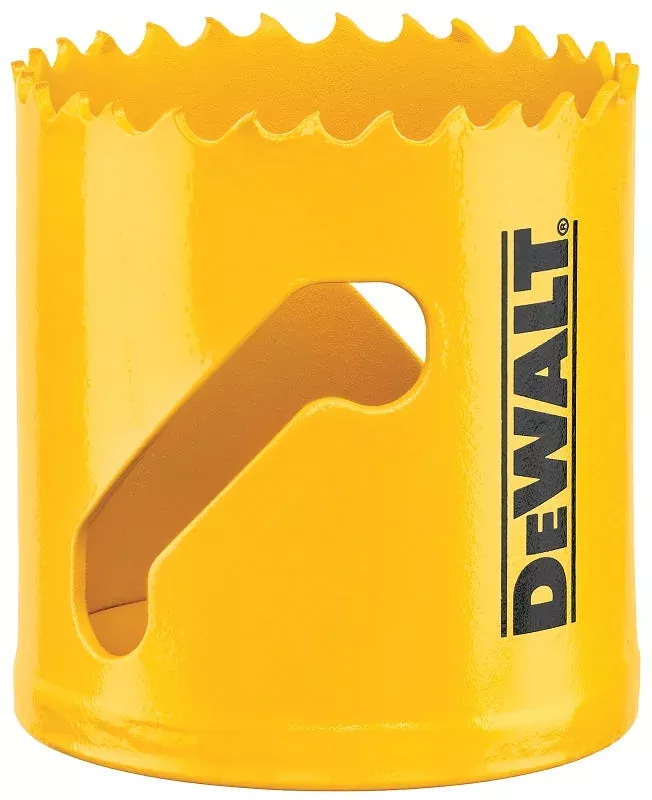 DEWALT DAH180034 Hole Saw, 2-1/8 in Dia, 1-3/4 in D Cutting, 5/8-18 Ar