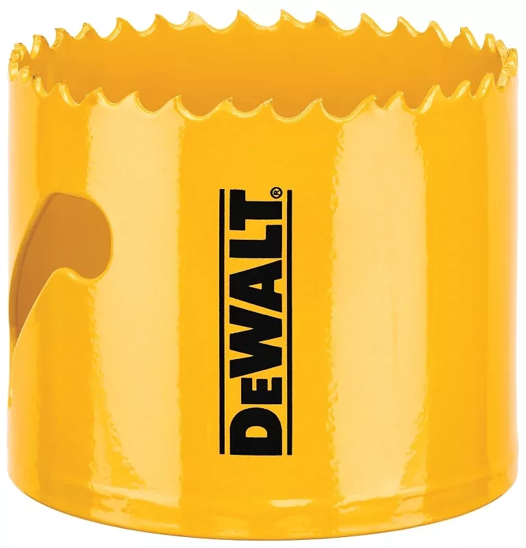 DEWALT DAH180036 Hole Saw, 2-1/4 in Dia, 1-3/4 in D Cutting, 5/8-18 Ar