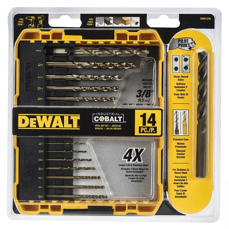 DEWALT DWA1240/DW1263 Drill Bit Set with ToughCase+ System, Industrial