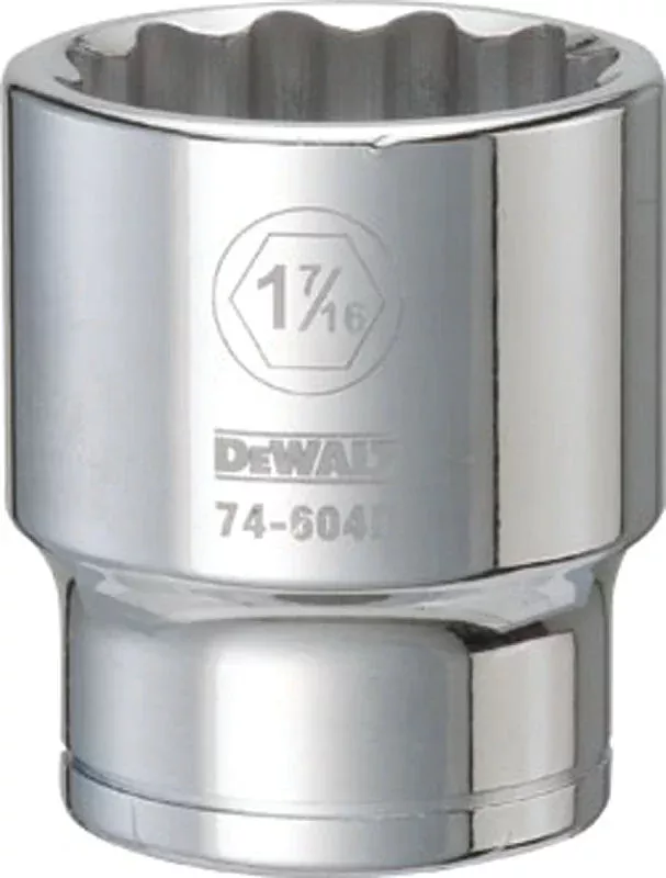 DEWALT DWMT74604OSP Drive Hand Socket, 1-7/16 in Socket, 3/4 in Drive,