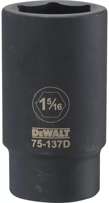 DEWALT DWMT75137OSP Impact Socket, 1-5/16 in Socket, 1-13/32 in D Sock