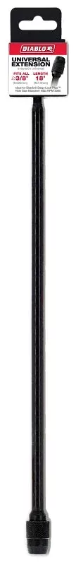 Diablo DHS375XT18 Universal Extension, 3/8 in Shank, 18 in L, Hex Shan