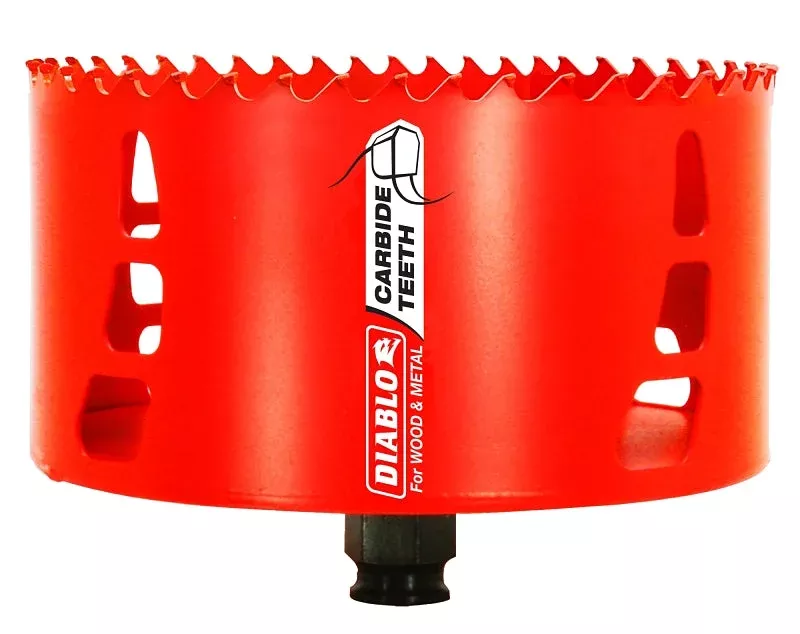 Diablo DHS5000CT Hole Saw, 5 in Dia, 70 mm D Cutting, Carbide Cutting