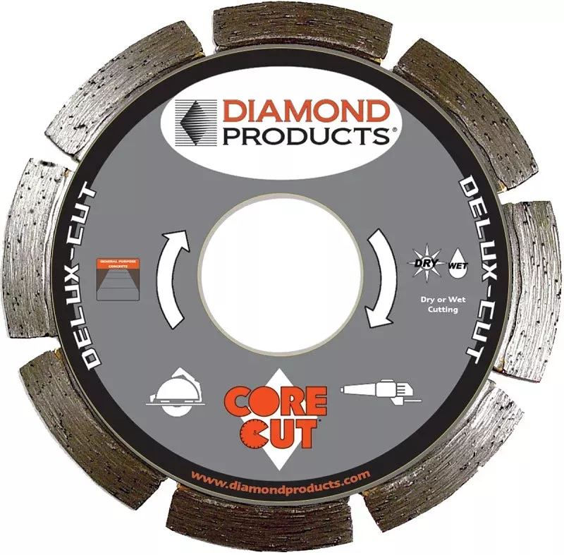 Diamond Products 22783 Circular Saw Blade, 6 in Dia, 7/8 in Arbor, App