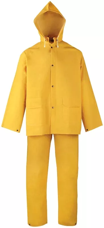 Diamondback SRS3/111-XXL Rain Suit, 2XL, 31 in Inseam, Polyester/PVC,