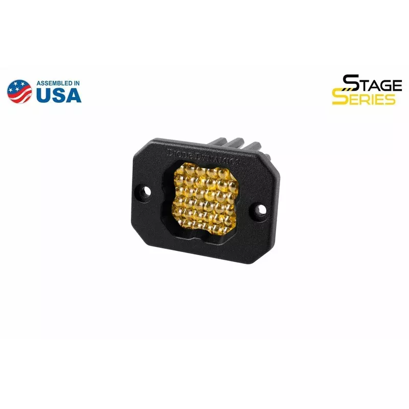 Diode Dynamics Stage Series C1 LED Pod Pro Yellow Flood Flush ABL (DD6478S)