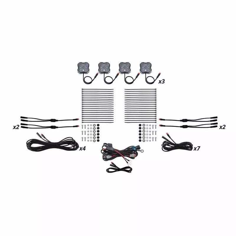 Diode Dynamics Stage Series RGBW LED Rock Light Installer Kit (12-pack) (DD7748)