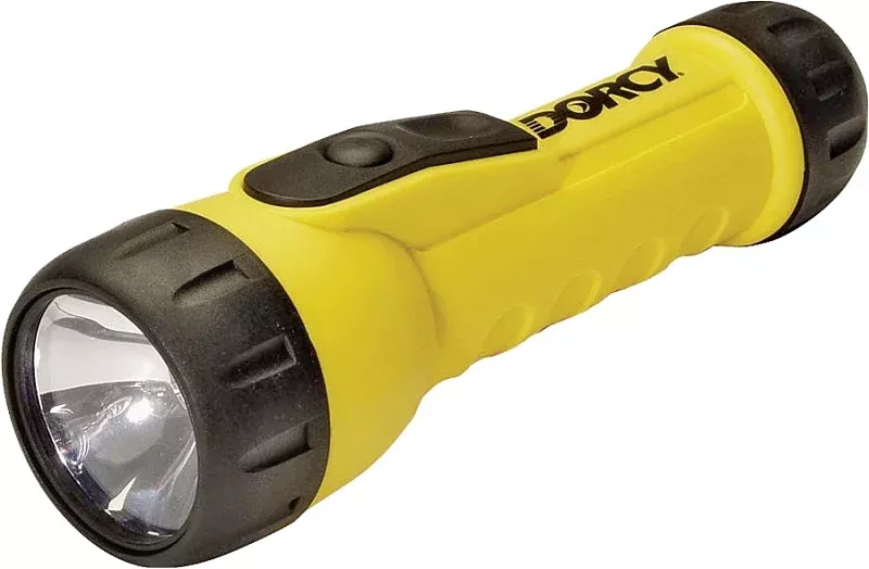 Dorcy 41-2350 Flashlight, D Battery, LED Lamp, 20 Lumens, 37 m Beam Di