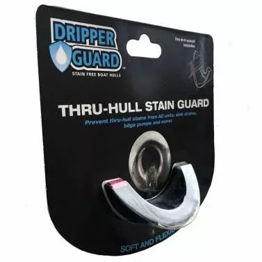 Dripper Guard DG-SM-BLK Boat Thru-Hull Stain Protector Black Small A/C Sink Sump