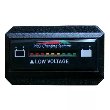 Dual Pro Battery Fuel Gauge – DeltaView Link Compatible – Rectangle – 24V System (2-12V Battery, 4-6V Batteries)