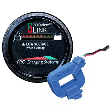 Dual Pro Lithium Battery Gauge – Single – Round Display