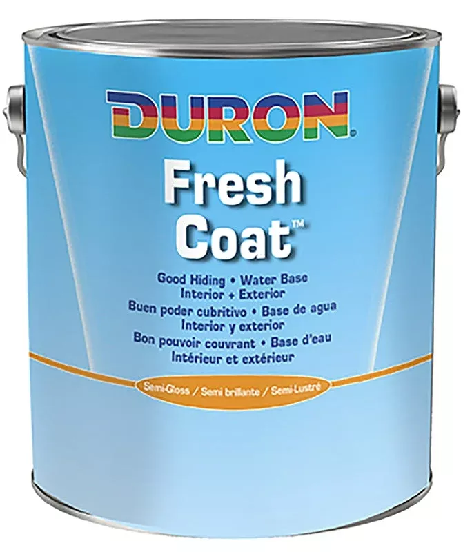 Duron DU31W0051-20 Paint, Water Base, Semi-Gloss Sheen, White, 1 gal
