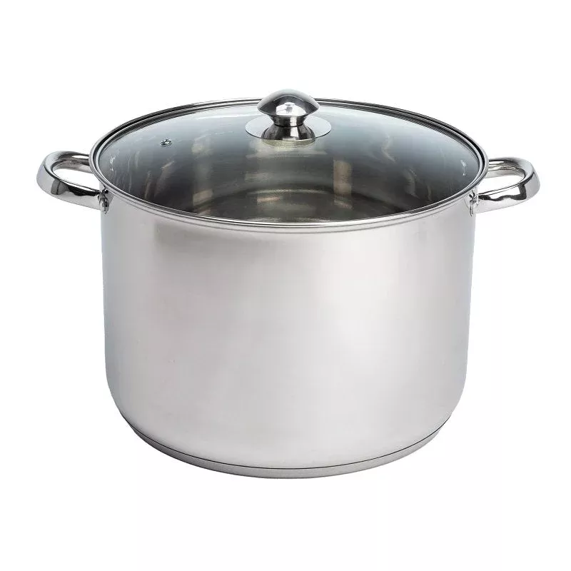 Ecolution Pure Intentions Series ESTL-4512 Stock Pot with Tempered Gla