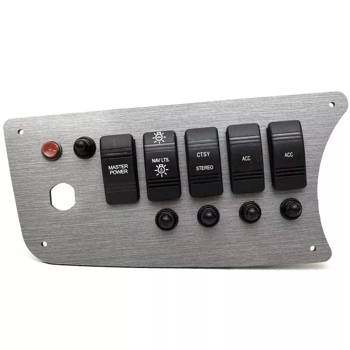 Escape Pontoon Boat Switch Panel 5766625 | RT 10 x 5 Inch Silver 2016