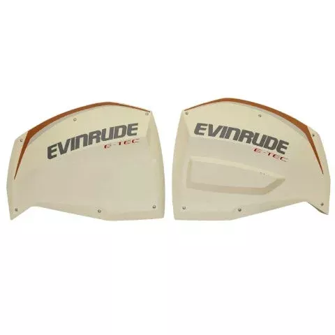 Evinrude Boat Engine Cowling Panels | E-TEC White (Set Of 2)