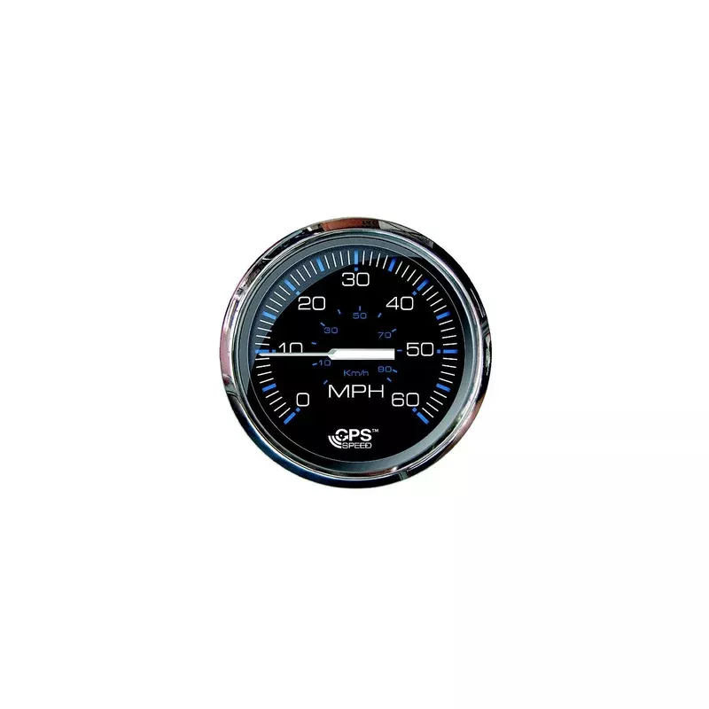 Faria 33749 Chesapeake SS Black 4″ Gauge – 60 MPH GPS Speedometer