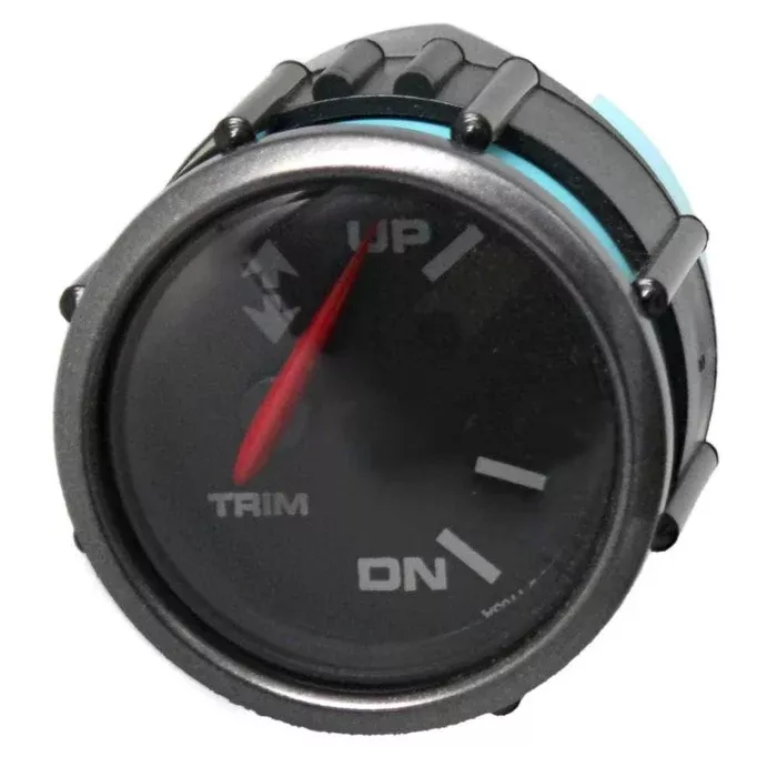 Faria Boat Trim Gauge GP7846A | Mercury 2 Inch Black Pewter