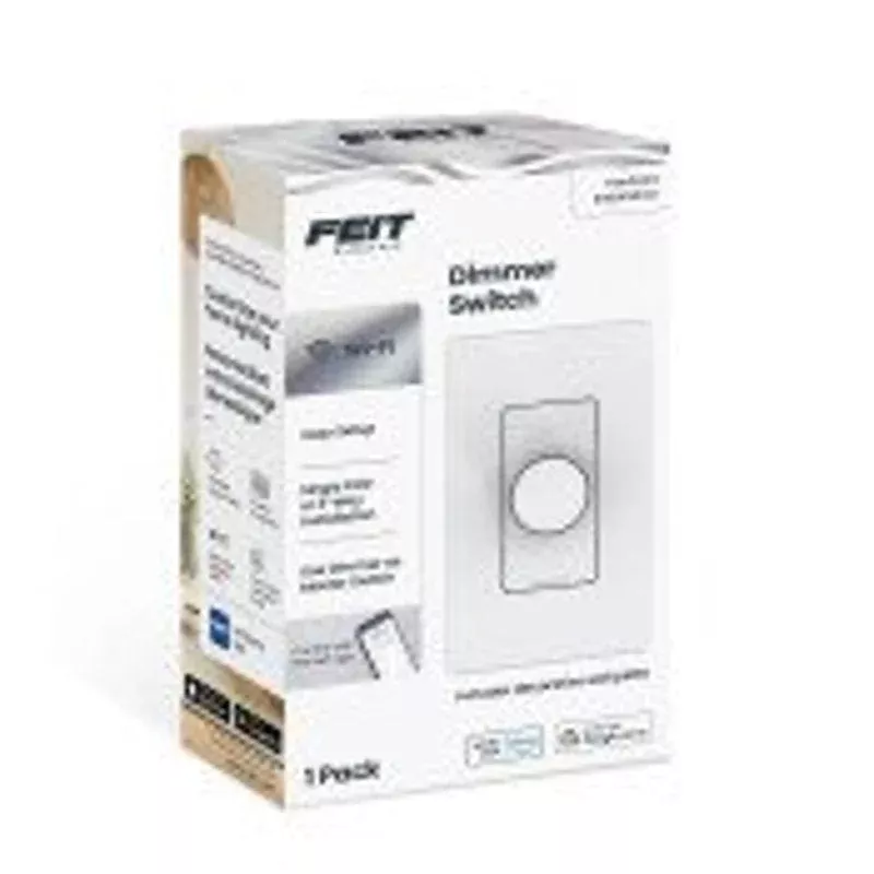 Feit Electric DIM/ROTARY/WIFI Dimmer Switch, 120 VAC, 600 W, CFL, Inca