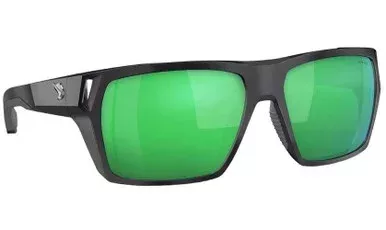 Fin-Nor Browns Bay Sunglasses – Matte Black Frame/Green Mirror Poly Lens