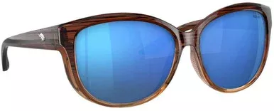 Fin-Nor Tillies Bank Sunglasses – Honey Ripple Fade Frame/Blue Mirror Poly Lens
