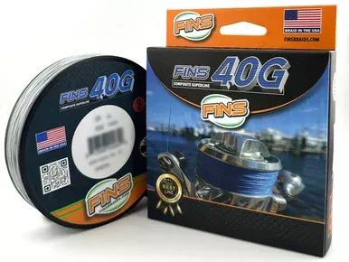 FINS 40G Braided Fishing Line 85lb 3000yd Green