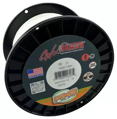 FINS Windtamer Braided Fishing Line 100lb 300yd White