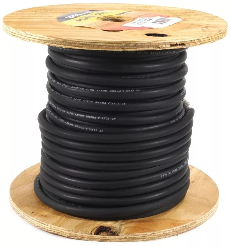 Forney 52024 Welding Cable, 2 AWG Cable, 125 ft L, EPDM Rubber Insulat