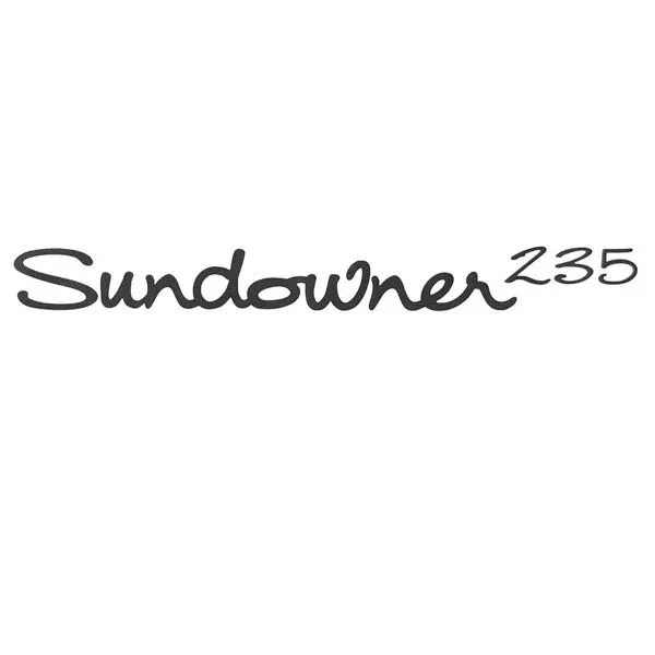 Four Winns Boat Brand Decal 055-2142 | Sundowner 235 Grey Sticker